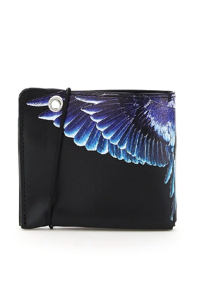 Shop Marcelo Burlon County Of Milan Wings Bifold Wallet In Black