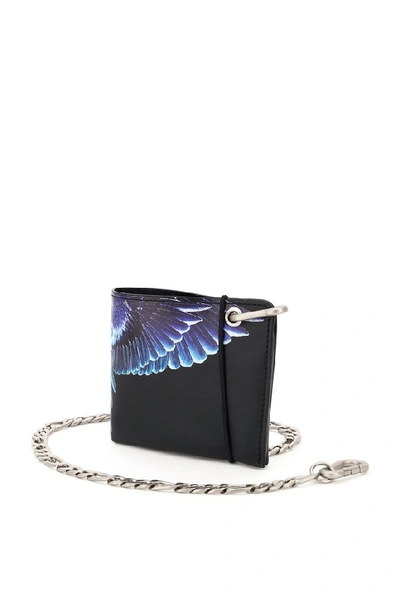 Shop Marcelo Burlon County Of Milan Wings Bifold Wallet In Black