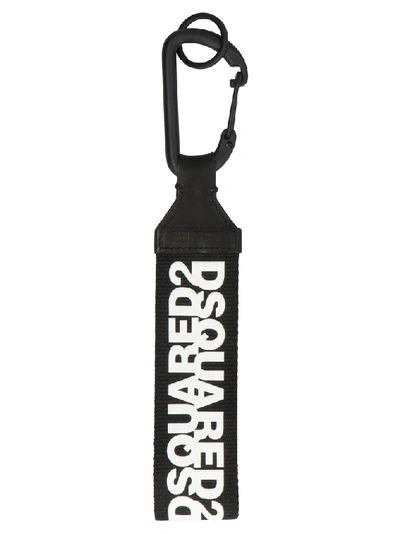 Shop Dsquared2 Logo Keychain In Black