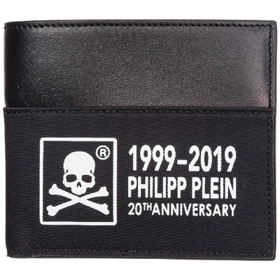 Shop Philipp Plein 20th Anniversary Bifold Wallet In Black