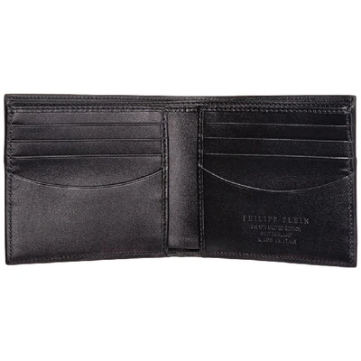 Shop Philipp Plein 20th Anniversary Bifold Wallet In Black