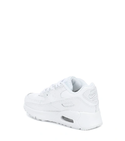 Shop Nike Air Max 90 Leather Sneakers In White