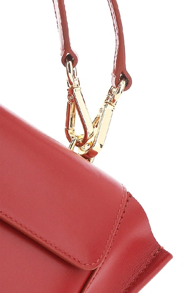 Shop Wandler Hortensia Mini Shoulder Bag In Red