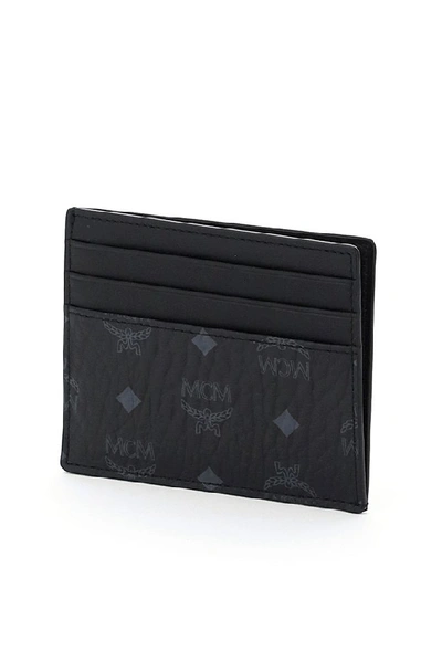 Shop Mcm Visetos Card Case In Black