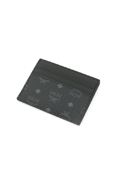 Shop Mcm Visetos Card Case In Black