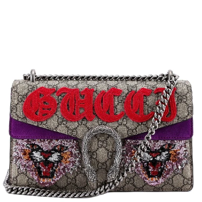 Shop Gucci Dionysus Gg Supreme Chain Strap Shoulder Bag In Multi