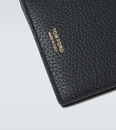 Shop Tom Ford Long Leather Wallet In Black
