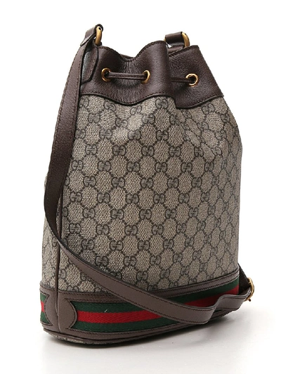 Shop Gucci Ophidia Gg Bucket Bag In Multi
