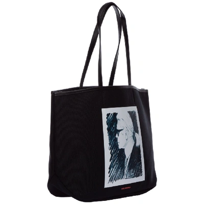 Shop Karl Lagerfeld Karl Legend Tote Bag In Black