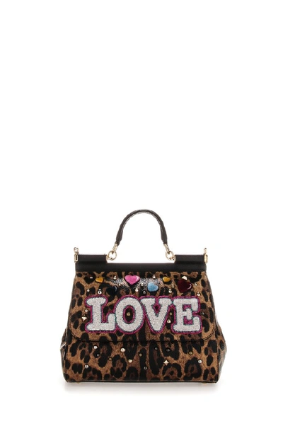 Shop Dolce & Gabbana Sicily Tote Bag In Multi