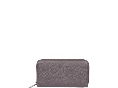 Shop Orciani Soft Zip Around Wallet In Brown