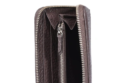 Shop Orciani Soft Zip Around Wallet In Brown