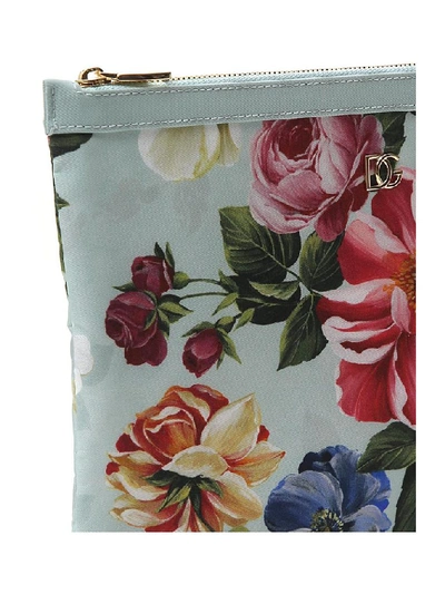 Shop Dolce & Gabbana Floral Printed Clutch In Multi