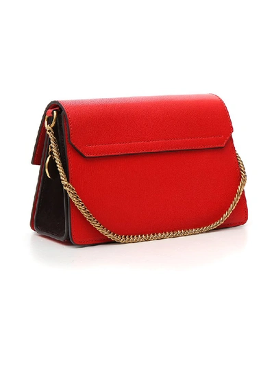 Shop Givenchy Gv3 Small Shoulder Bag In Red
