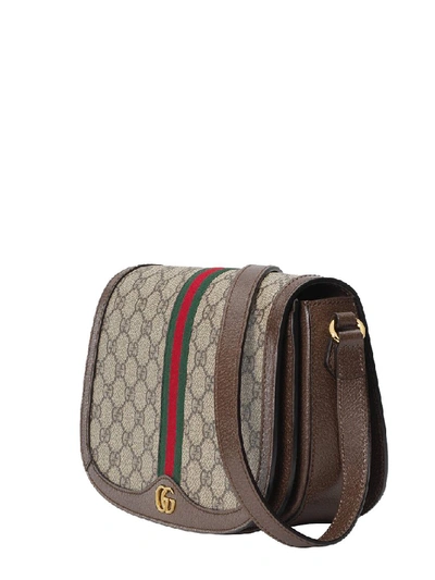 Shop Gucci Ophidia Gg Saddle Bag In Multi