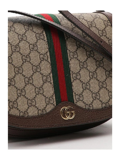 Shop Gucci Ophidia Gg Saddle Bag In Multi