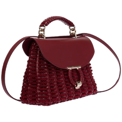 Shop Ferragamo Salvatore  Gancini Handbag In Red