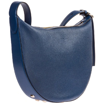 Shop Ferragamo Salvatore  Studio Shoulder Bag In Blue