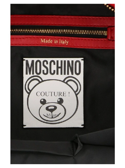 Shop Moschino Teddy Backpack In Red