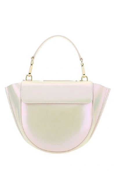 Shop Wandler Hortensia Mini Shoulder Bag In Beige