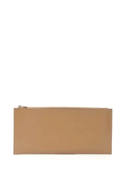 Shop The Row Flat Clutch Bag In Beige