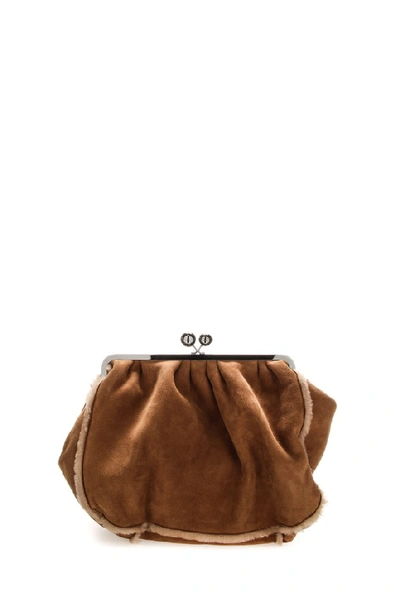 Shop Weekend Max Mara Mary Shoulder Bag In Brown