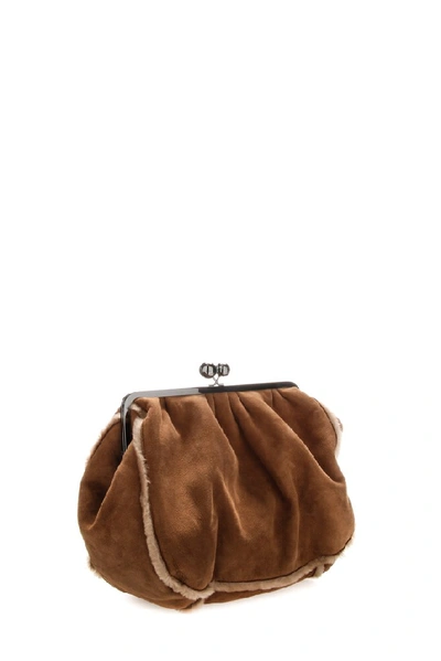 Shop Weekend Max Mara Mary Shoulder Bag In Brown