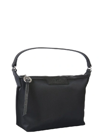 Longchamp Le Pliage Neo Blue Polyester Shoulder Bag In Black