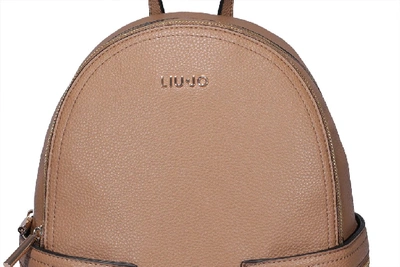 Shop Liu •jo Liu Jo Jewel Studs Backpack In Brown