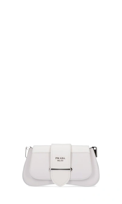 Shop Prada Sidonie Shoulder Bag In White