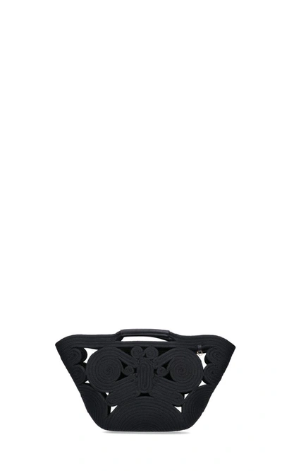 Shop Anya Hindmarch Top Handle Bag In Black