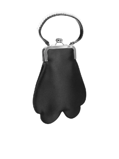 Shop Simone Rocha Scalloped Clutch Bag In Black