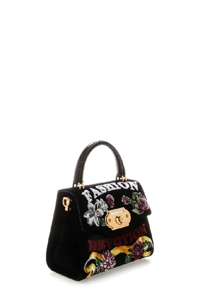 Shop Dolce & Gabbana Top Handle Hand Bag In Black