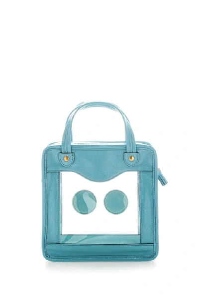Shop Anya Hindmarch Rainy Day Eyes Tote Bag In Light Blue