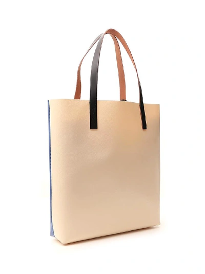 Shop Marni Logo Tote Bag In Multi