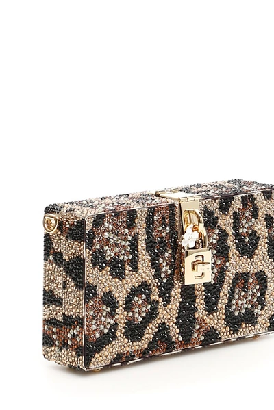 Shop Dolce & Gabbana Animal Print Box Clutch Bag In Multi