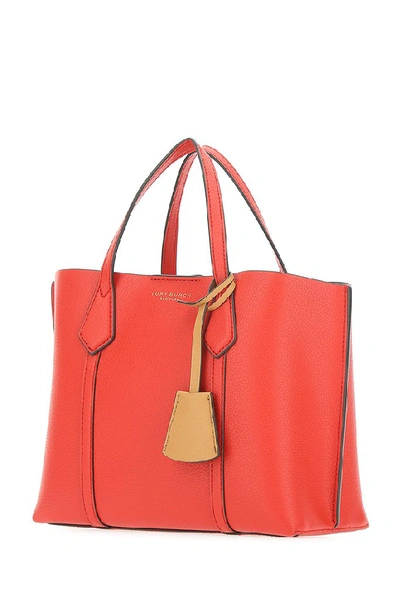 Shop Tory Burch Perry Small Tote Bag In Red