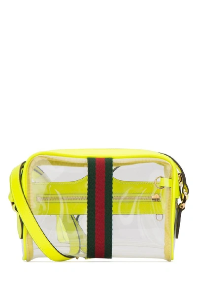 Shop Gucci Ophidia Mini Shoulder Bag In Yellow