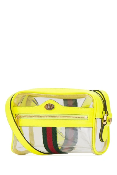 Shop Gucci Ophidia Mini Shoulder Bag In Yellow