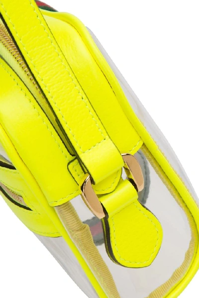 Shop Gucci Ophidia Mini Shoulder Bag In Yellow