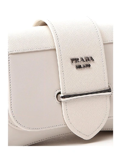 Shop Prada Sidonie Shoulder Bag In White