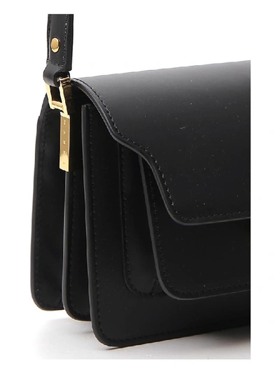 Shop Marni Mini Trunk Shoulder Bag In Black