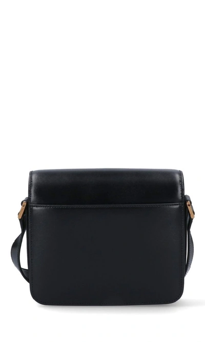 Shop Saint Laurent Le 61 Framed Small Saddle Bag In Black