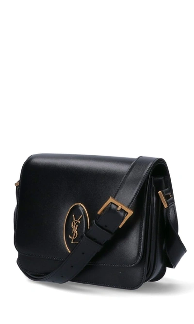 Saint Laurent Le 61 Framed Small Saddle Bag In Black | Modesens