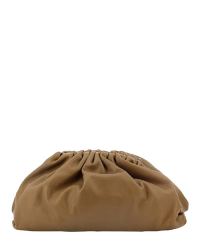 Shop Bottega Veneta The Pouch Clutch Bag In Brown