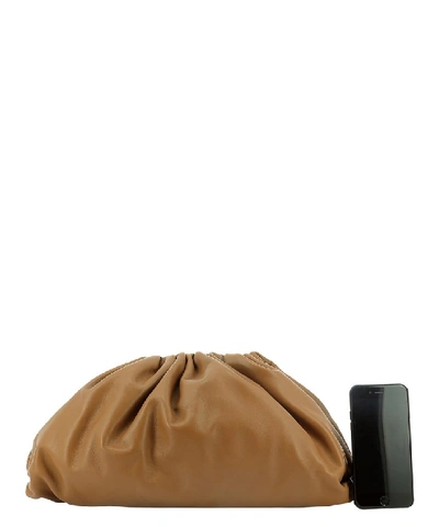 Shop Bottega Veneta The Pouch Clutch Bag In Brown