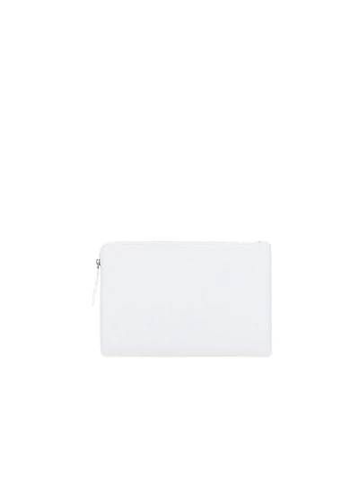 Shop Balenciaga Logo Pouch In White