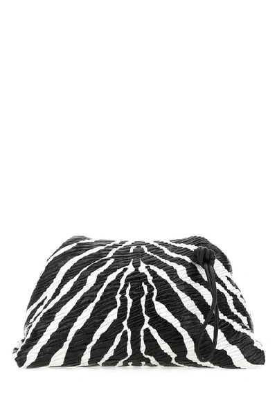 Shop Bottega Veneta Zebra Print Clutch Bag In Multi