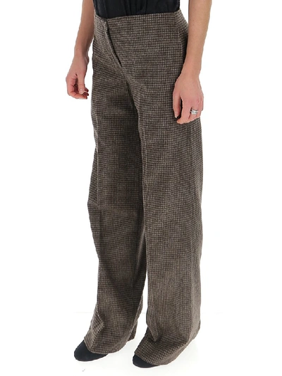 Shop Theory Checked Pants In Multi