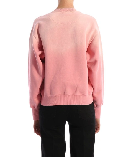Shop Kenzo Logo Crewneck Sweatshirt In Pink